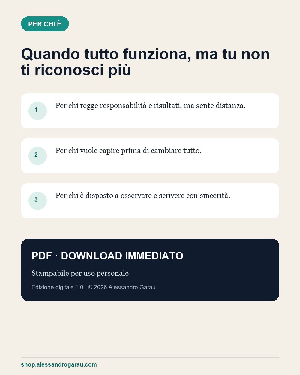 A chi è rivolto l'ebook La vita che funziona