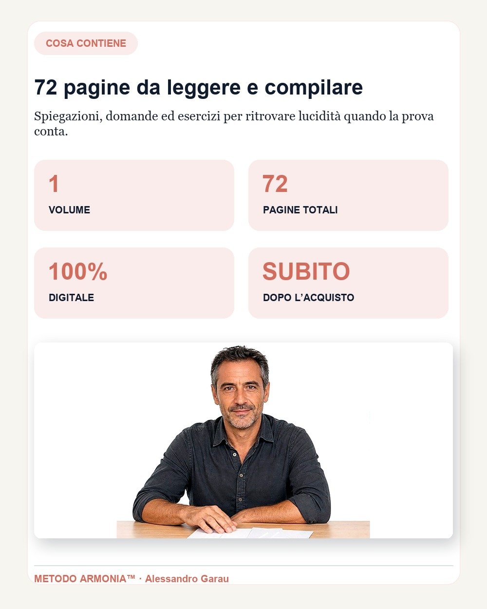Ansia da prestazione — Cosa contiene