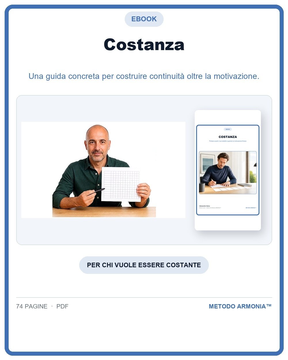 Costanza — Copertina Metodo ARMONIA™