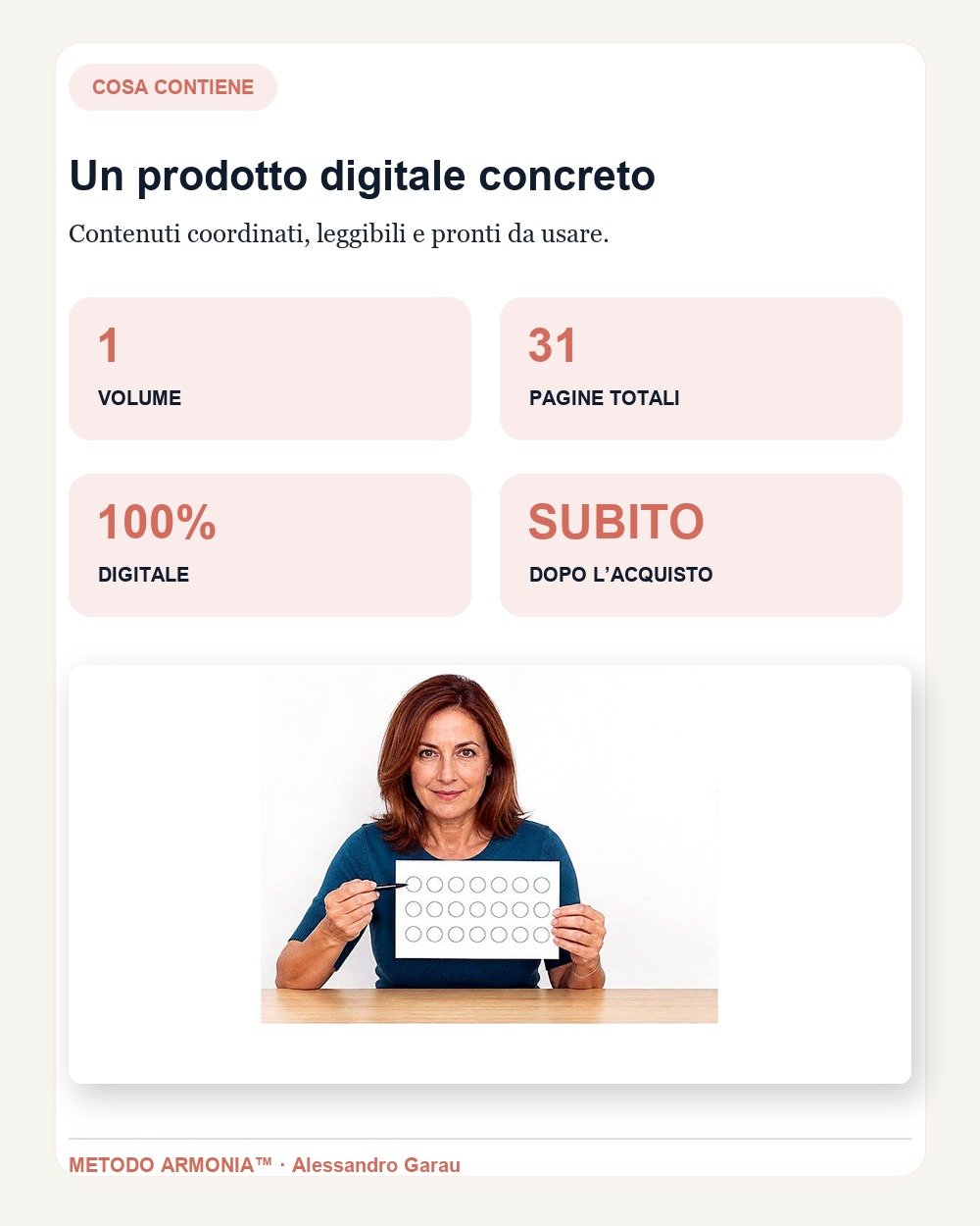 Stare nella prova in 21 giorni — Cosa contiene