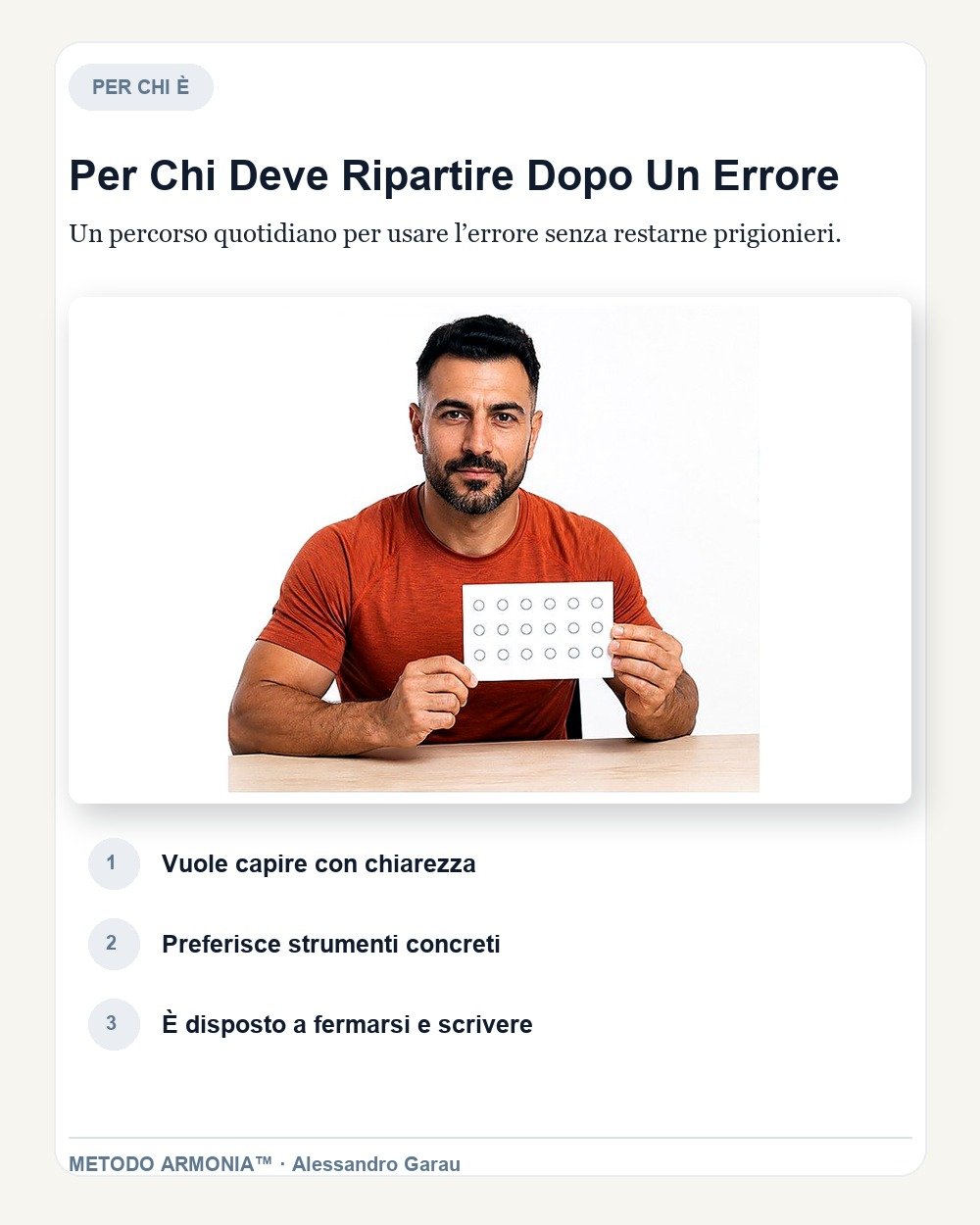 Rientrare in 21 giorni — Per chi è Metodo ARMONIA™