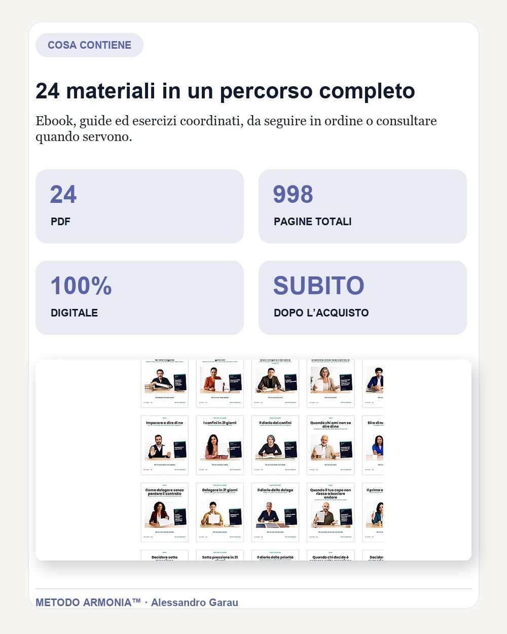Percorso Business completo — Cosa contiene