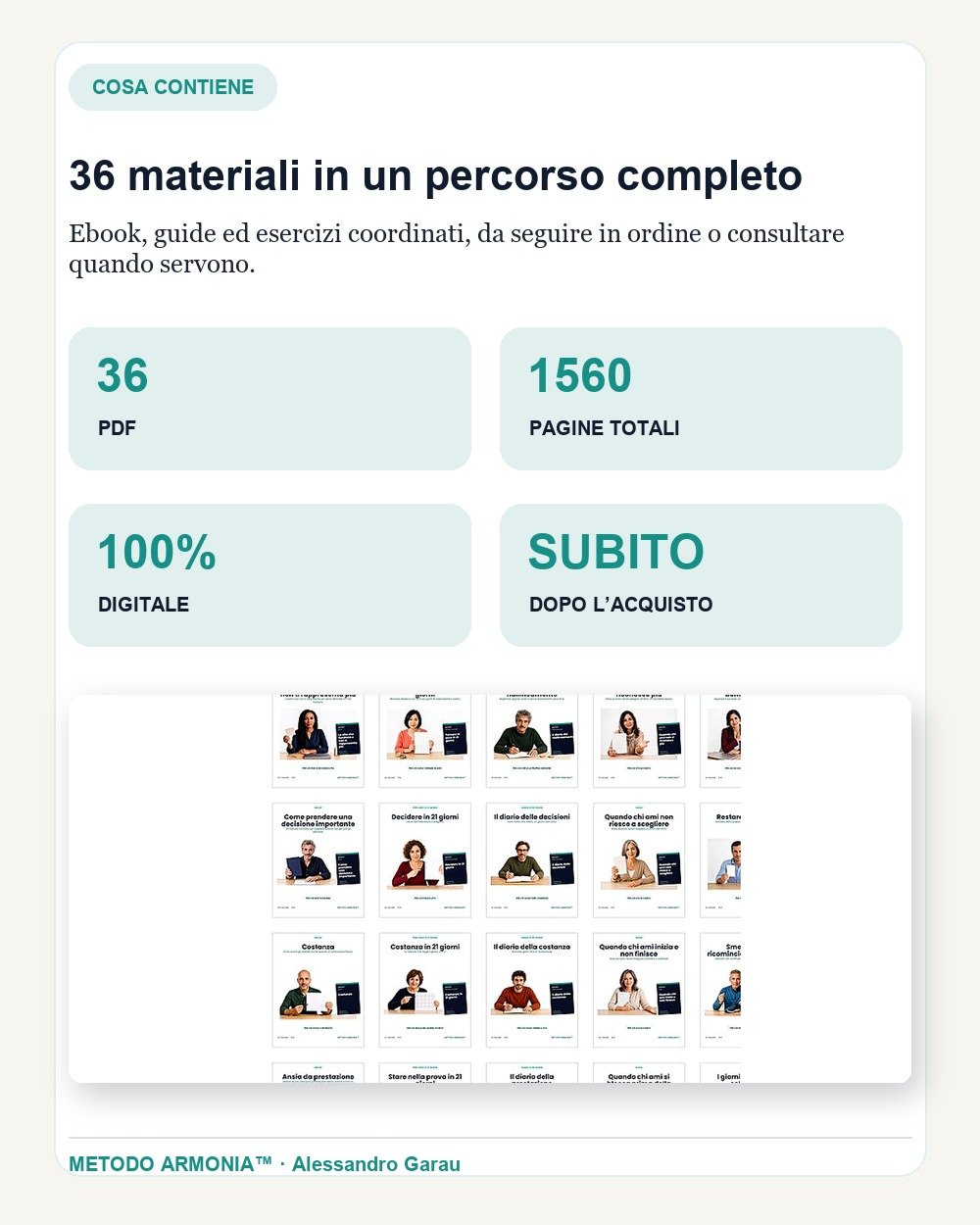 Percorso Individuale completo — Cosa contiene
