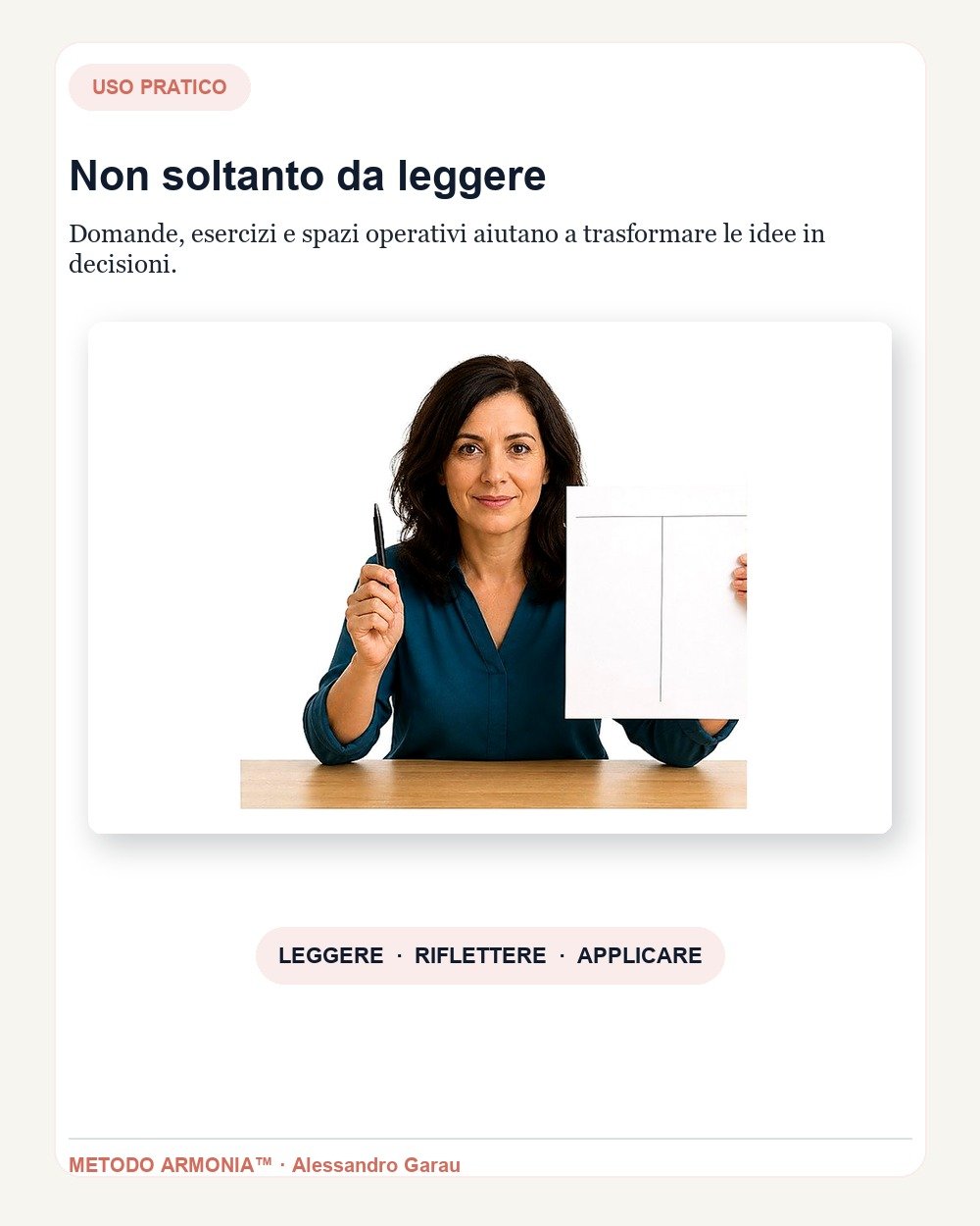 La mappa del blocco — Parte pratica Metodo ARMONIA™