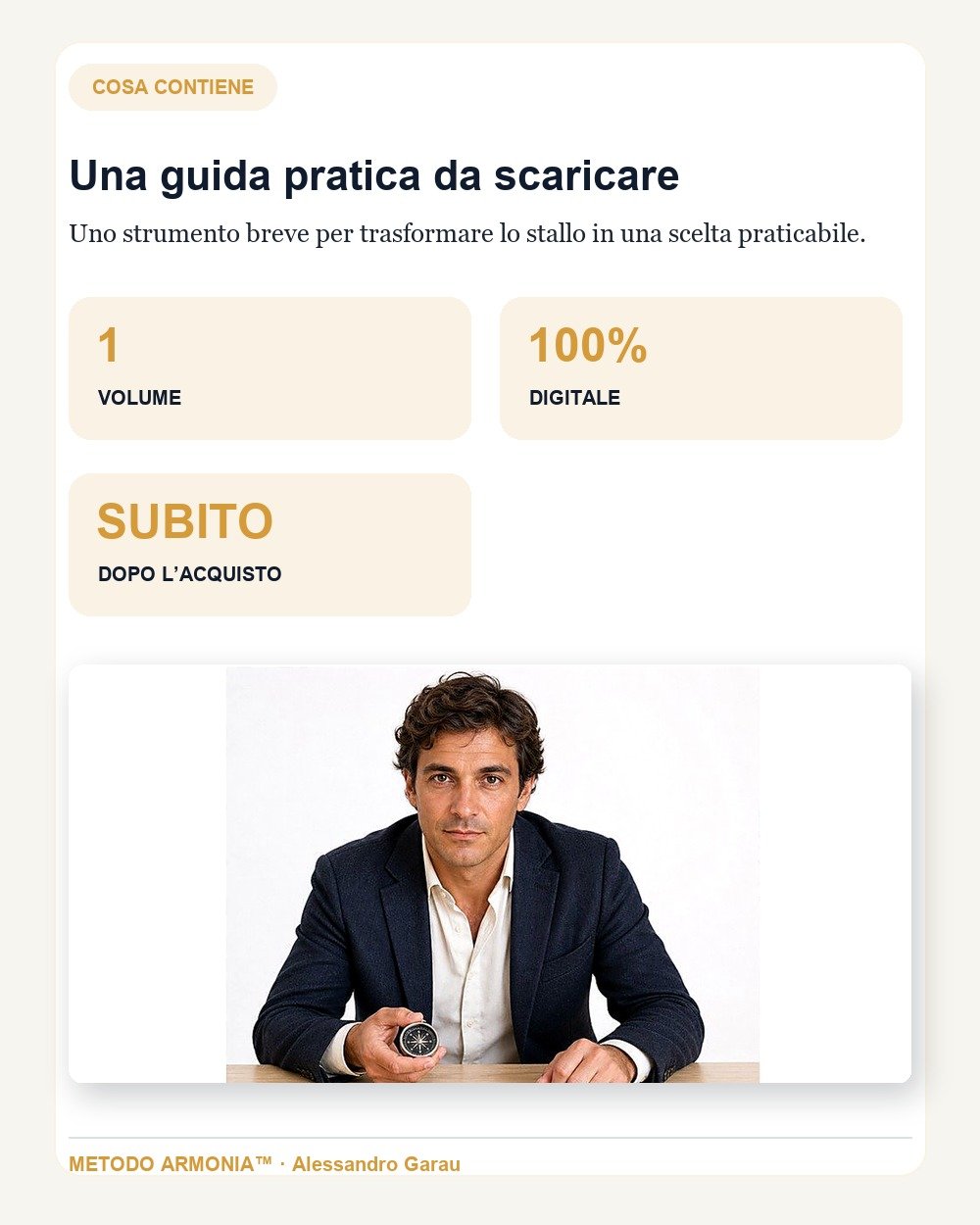 Da intenzione a obiettivo operativo in 30 minuti — Cosa contiene