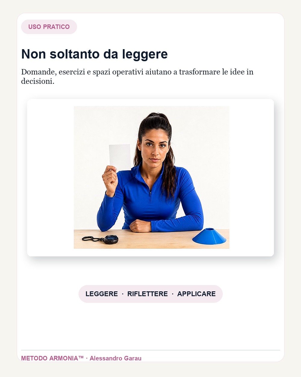 Routine mentale pre-prestazione — Parte pratica Metodo ARMONIA™