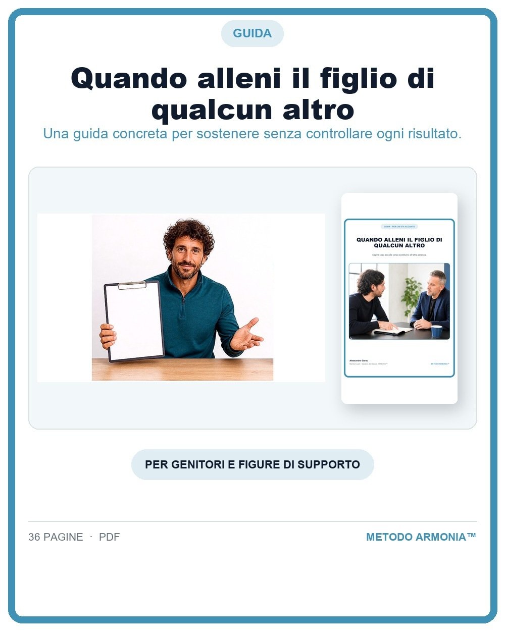 Quando alleni il figlio di qualcun altro — Copertina Metodo ARMONIA™
