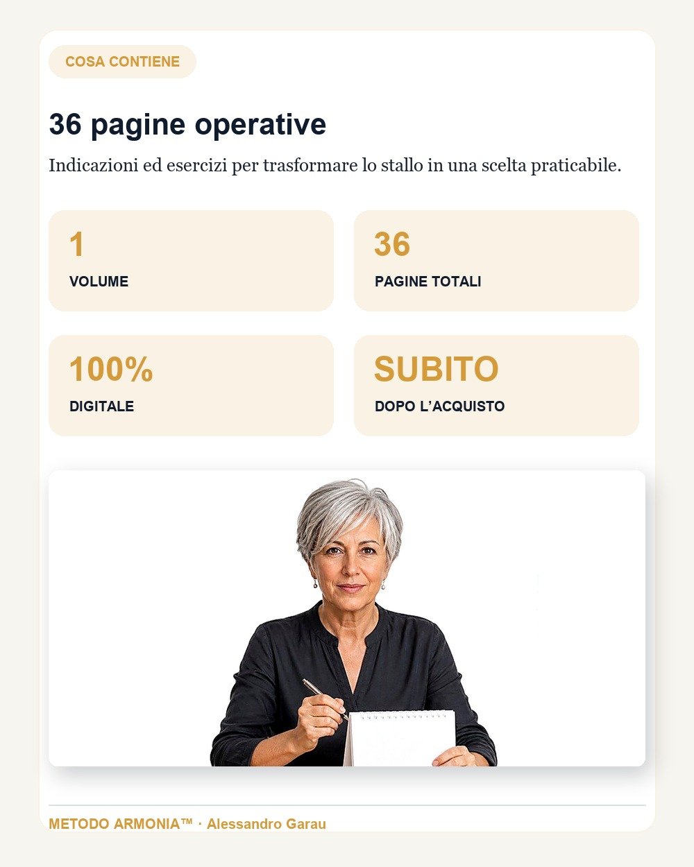 Gli anni che passano mentre non decidi — Cosa contiene