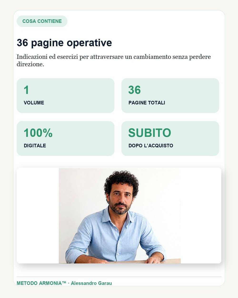 Chi sono io adesso — Cosa contiene
