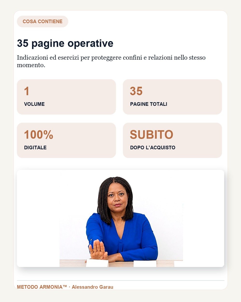 Dire di no in famiglia — Cosa contiene