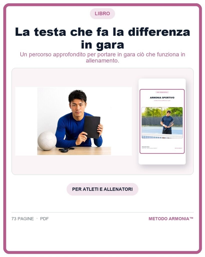 La testa che fa la differenza in gara — Copertina Metodo ARMONIA™