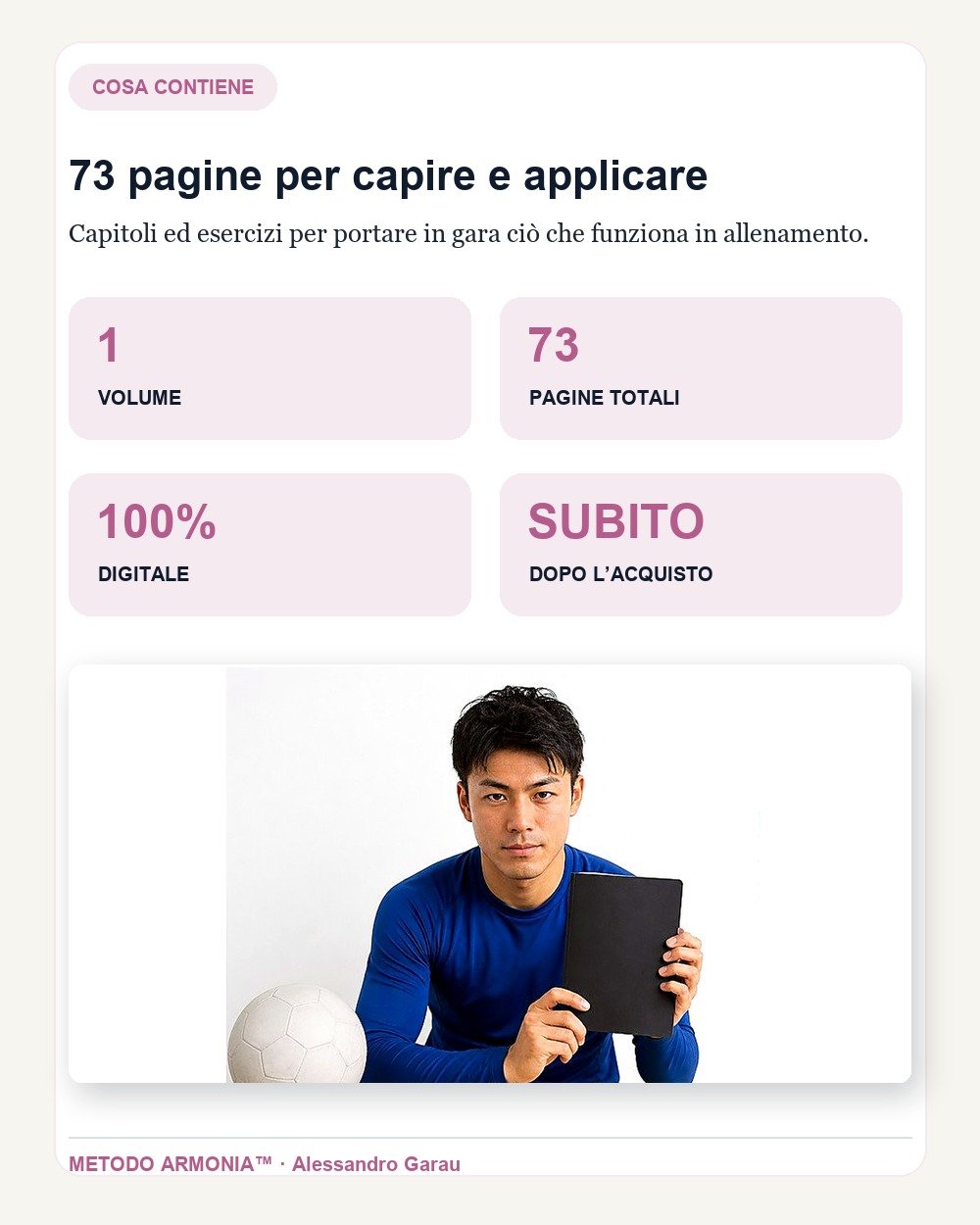 La testa che fa la differenza in gara — Cosa contiene