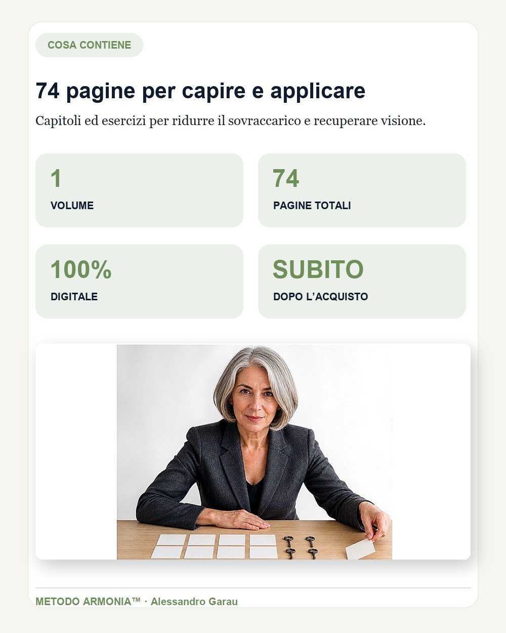 Il controllo — Cosa contiene