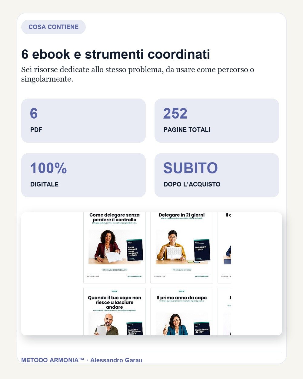 Delegare senza rifare tutto tu — Cosa contiene