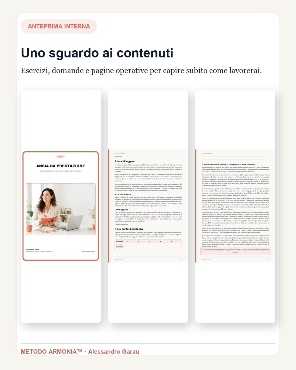 Anteprima di esercizi e pagine operative di Ansia da prestazione