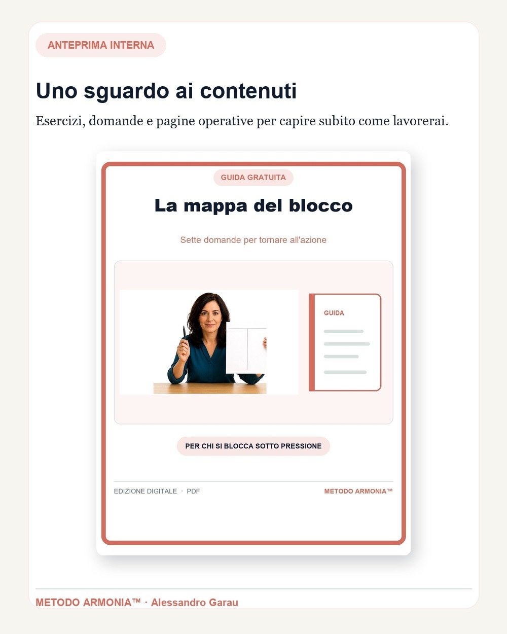 Anteprima di esercizi e pagine operative di La mappa del blocco