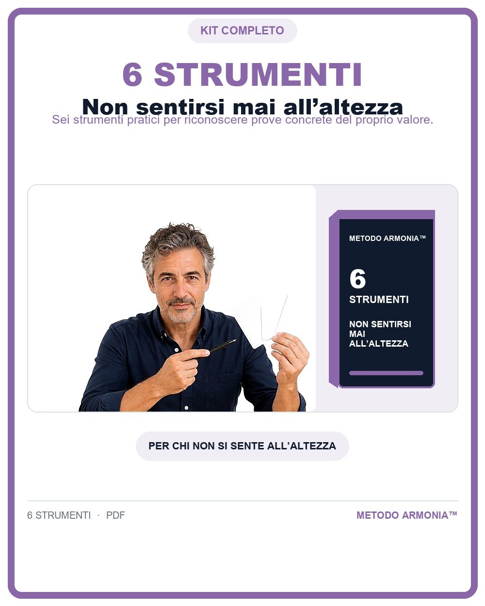 Non sentirsi mai all’altezza - bundle digitale Metodo ARMONIA™