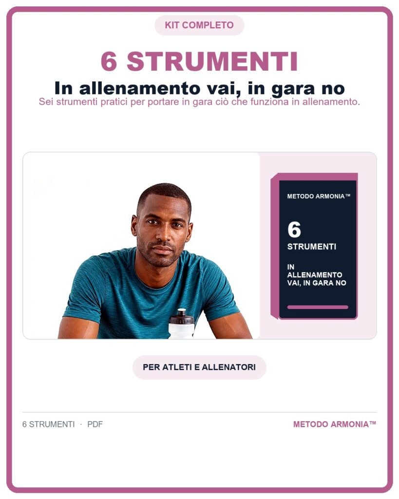 In allenamento vai, in gara no - bundle digitale Metodo ARMONIA™