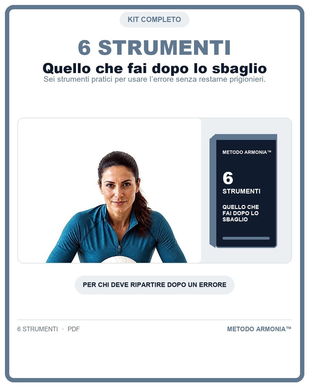 Quello che fai dopo lo sbaglio - bundle digitale Metodo ARMONIA™