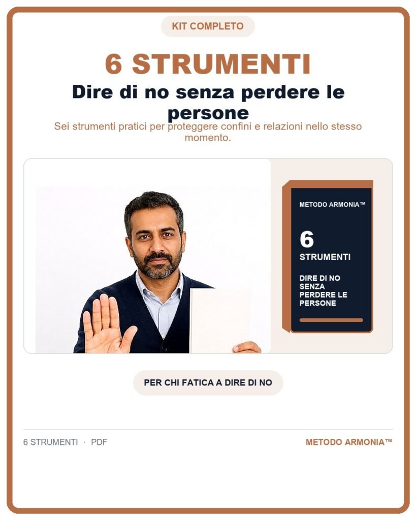 Dire di no senza perdere le persone - bundle digitale Metodo ARMONIA™