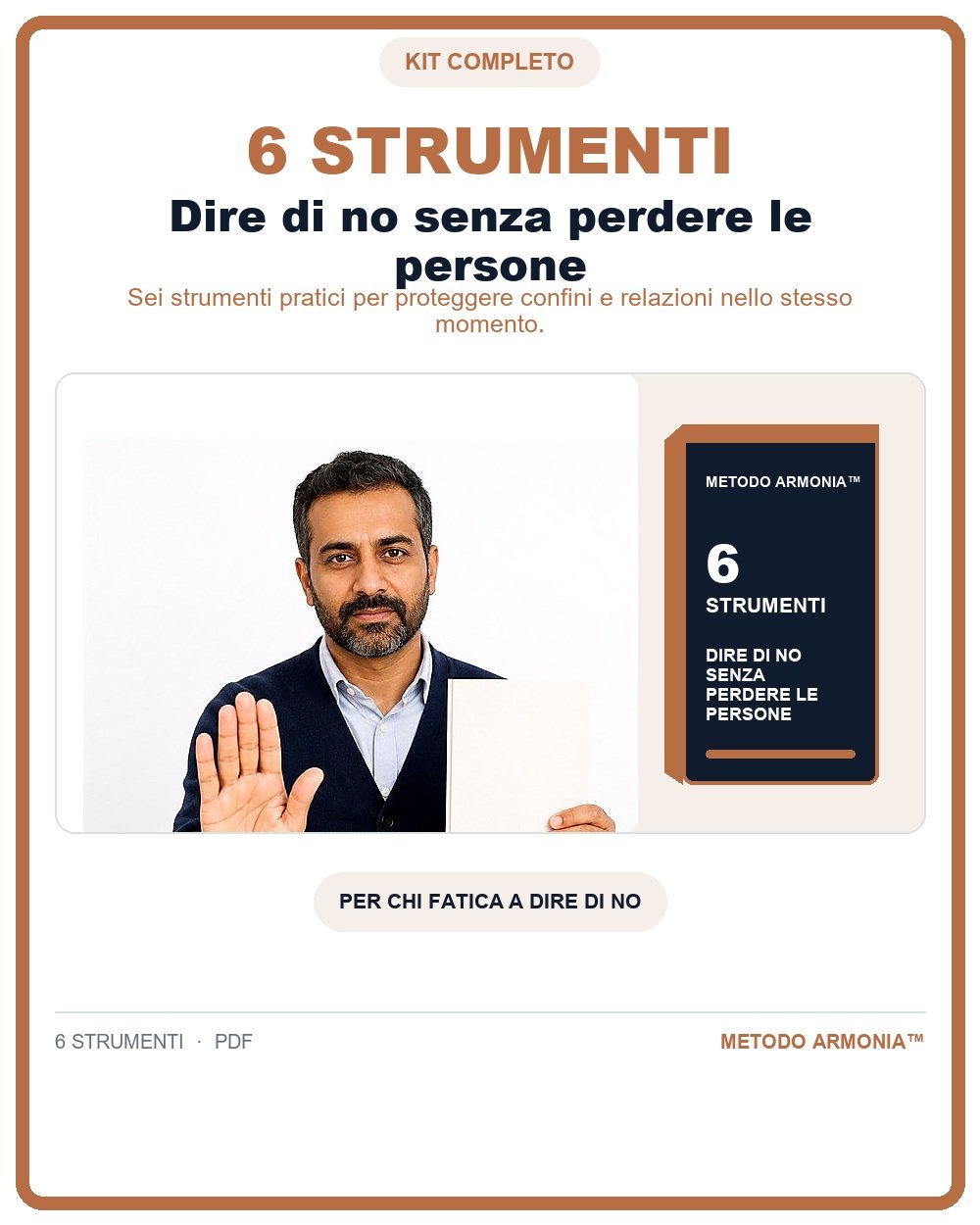 Dire di no senza perdere le persone - bundle digitale Metodo ARMONIA™